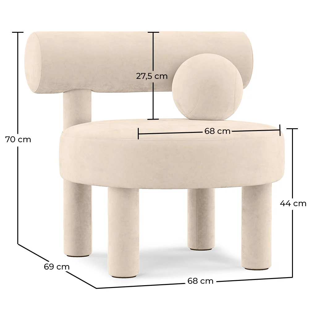 Fauteuil - Bekleed met fluweel - Klena image 10