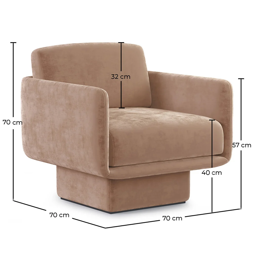 Fluwelen beklede fauteuil - Jackson image 10