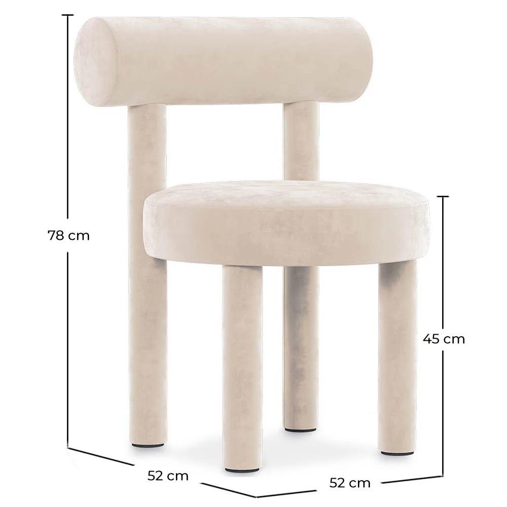 Eetkamerstoel - Bekleed met fluweel - Rhys image 10