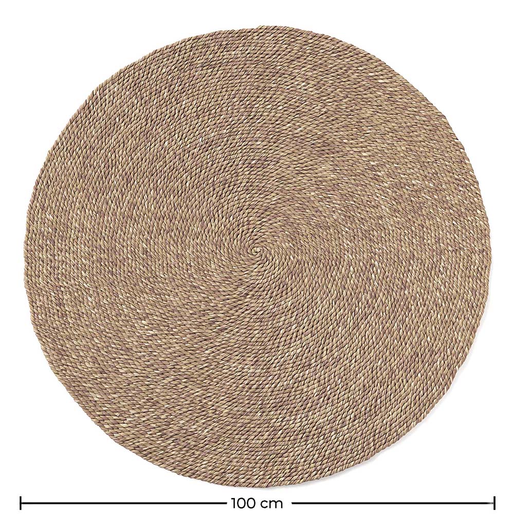 Ronde juten tapijt - Boho Bali - 100 CM - Yuri image 10