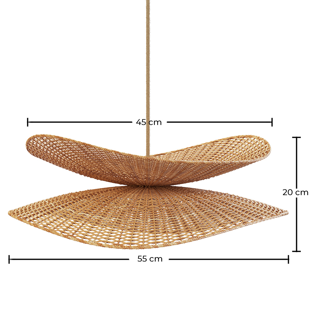 Hangende Rieten Lamp - Boho Bali - Buju image 10