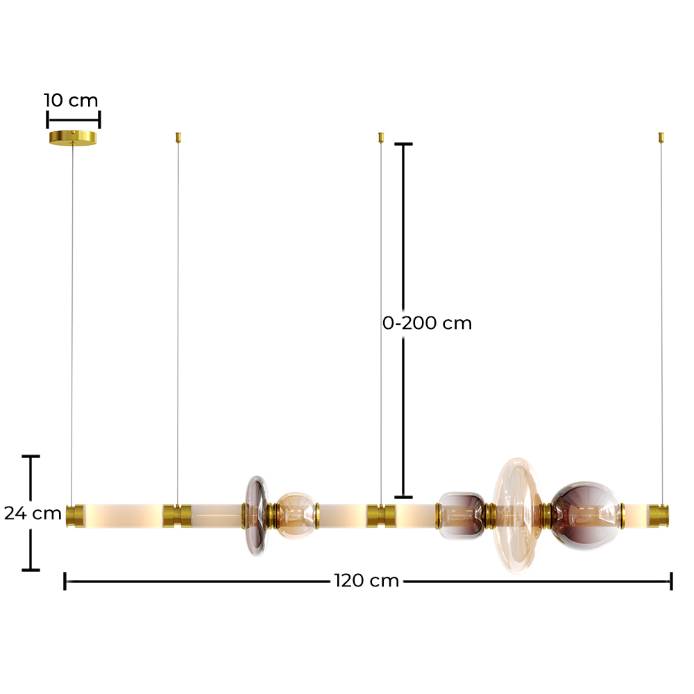 Hanglamp van kristal - LED - Singlen 120 CM image 10