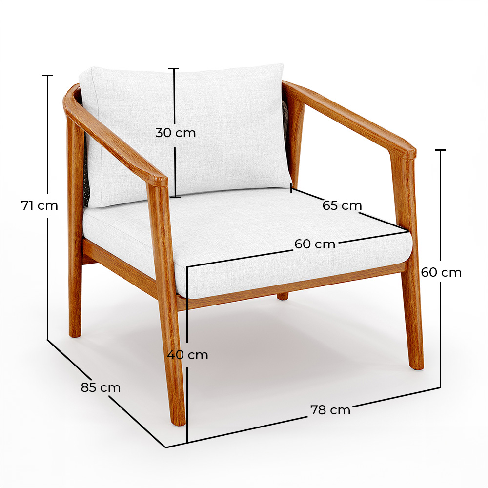 Buiten Teakhouten Fauteuil - Bamas image 10