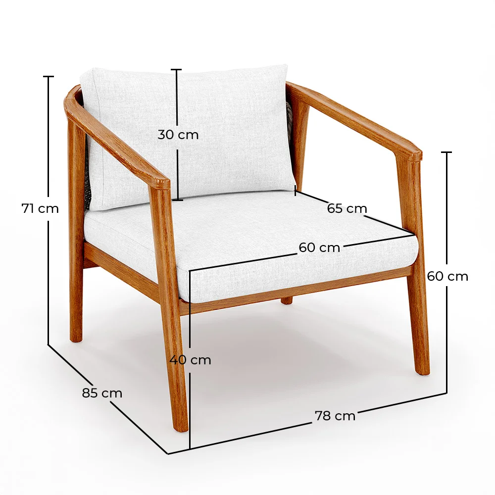 Buiten Teakhouten Fauteuil - Bamas image 10