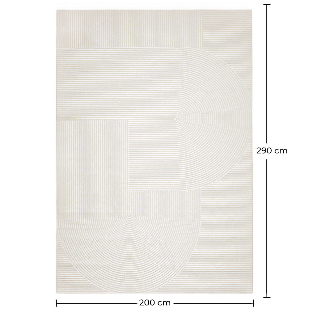 Groot Tapijt met Eigentijds Modern Ontwerp - Beige (290x200 cm) - Vreis image 10