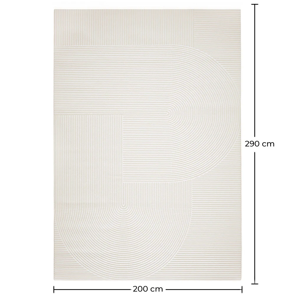 Groot Tapijt met Eigentijds Modern Ontwerp - Beige (290x200 cm) - Vreis image 10