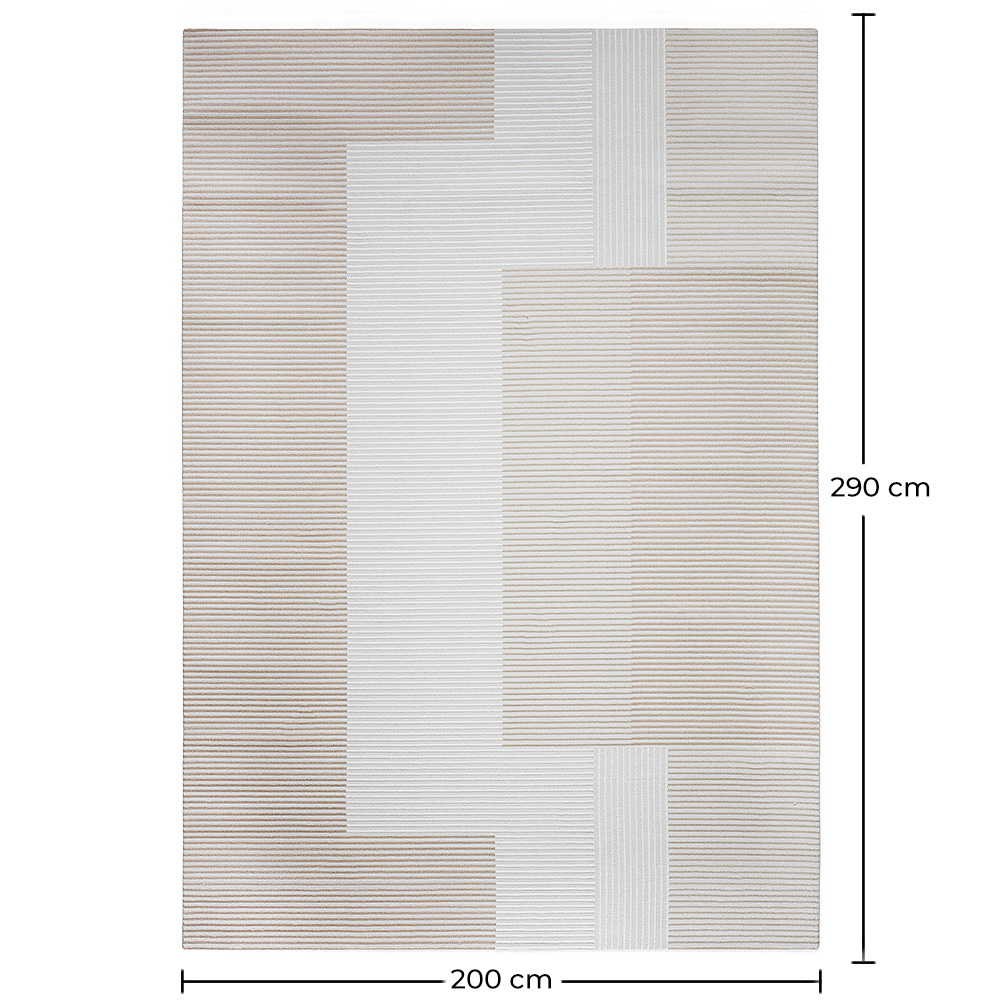 Groot Tapijt met Eigentijds Modern Ontwerp - Beige (290x200 cm) - Loru image 10