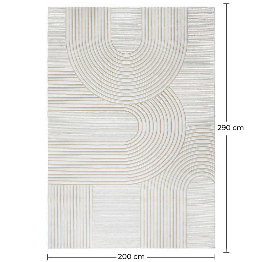 Groot Tapijt met Eigentijds Modern Ontwerp - Beige (290x200 cm) - Grut image 10