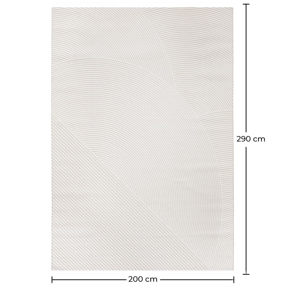 Groot Tapijt met Eigentijds Modern Ontwerp - Beige (290x200 cm) - Amara image 10