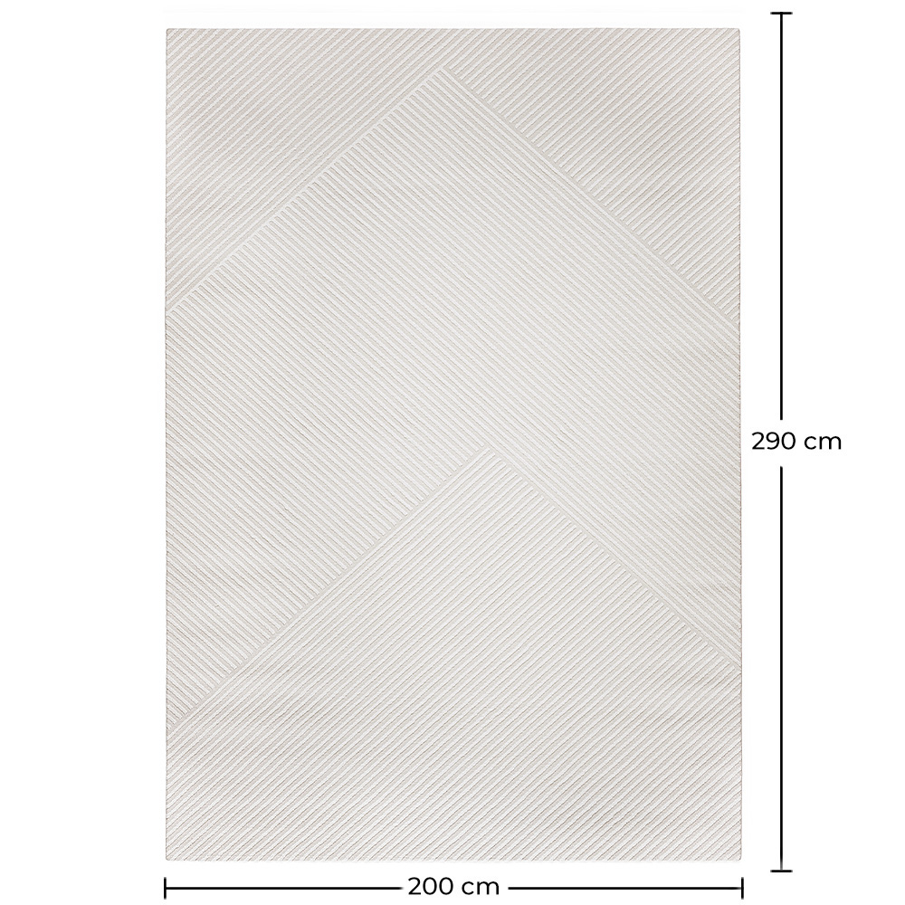 Groot Tapijt met Eigentijds Modern Ontwerp - Beige (290x200 cm) - Xesta image 10