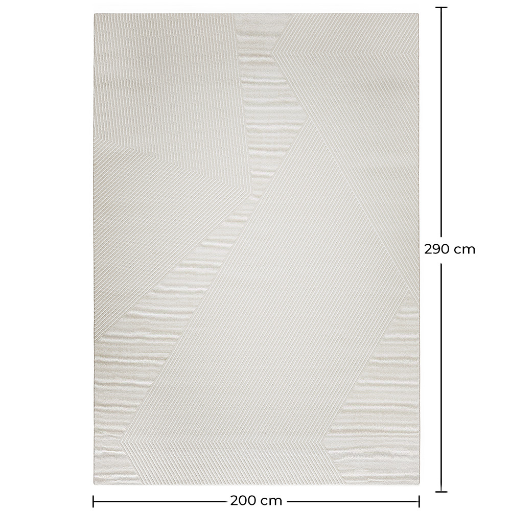 Groot Tapijt met Eigentijds Modern Ontwerp - Beige (290x200 cm) - Rivola image 10