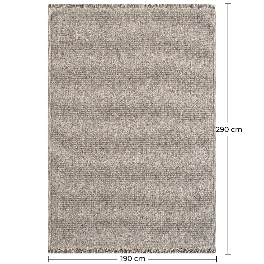 Groot Vloerkleed met Eigentijds en Modern Design - Beige (190x290 cm) - Harbor image 10
