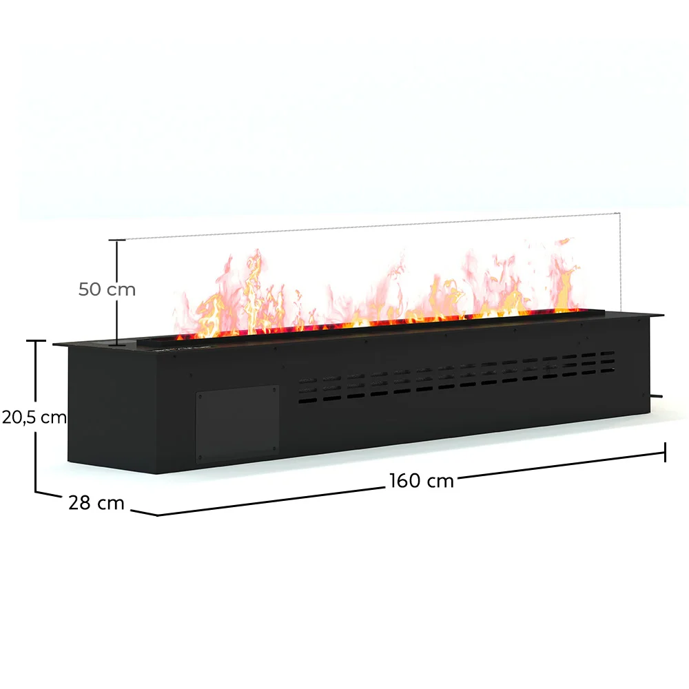 Decoratieve Elektrische Haard met Waterdampvlam - 160CM image 10