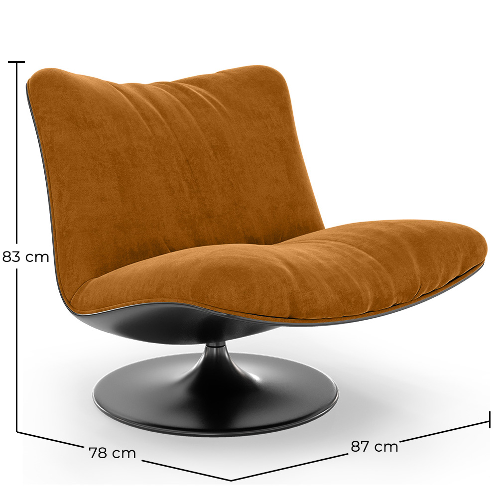 Beklede Fauteuil Gebogen Ontwerp Hedendaagse Stijl - Tulipe image 10