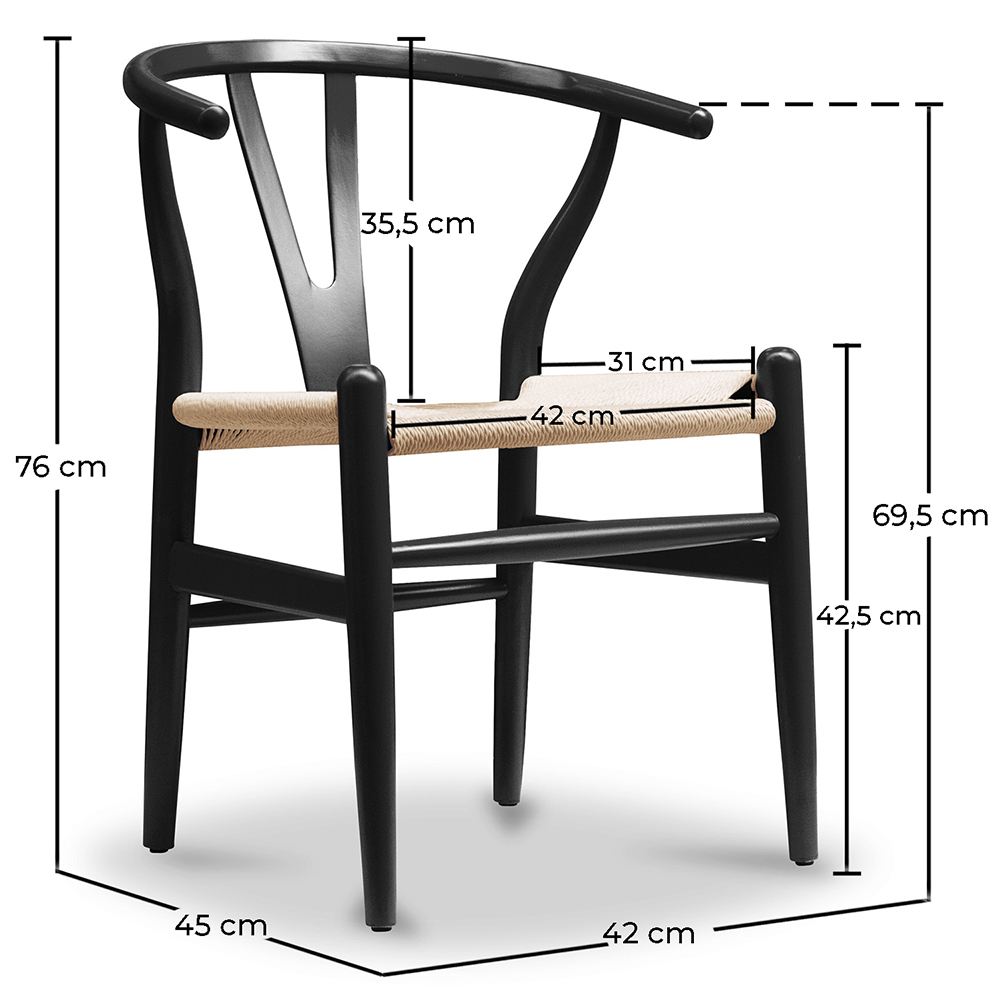 Set van 4 Houten Eetkamerstoelen - Scandinavische Stijl - Wish image 10