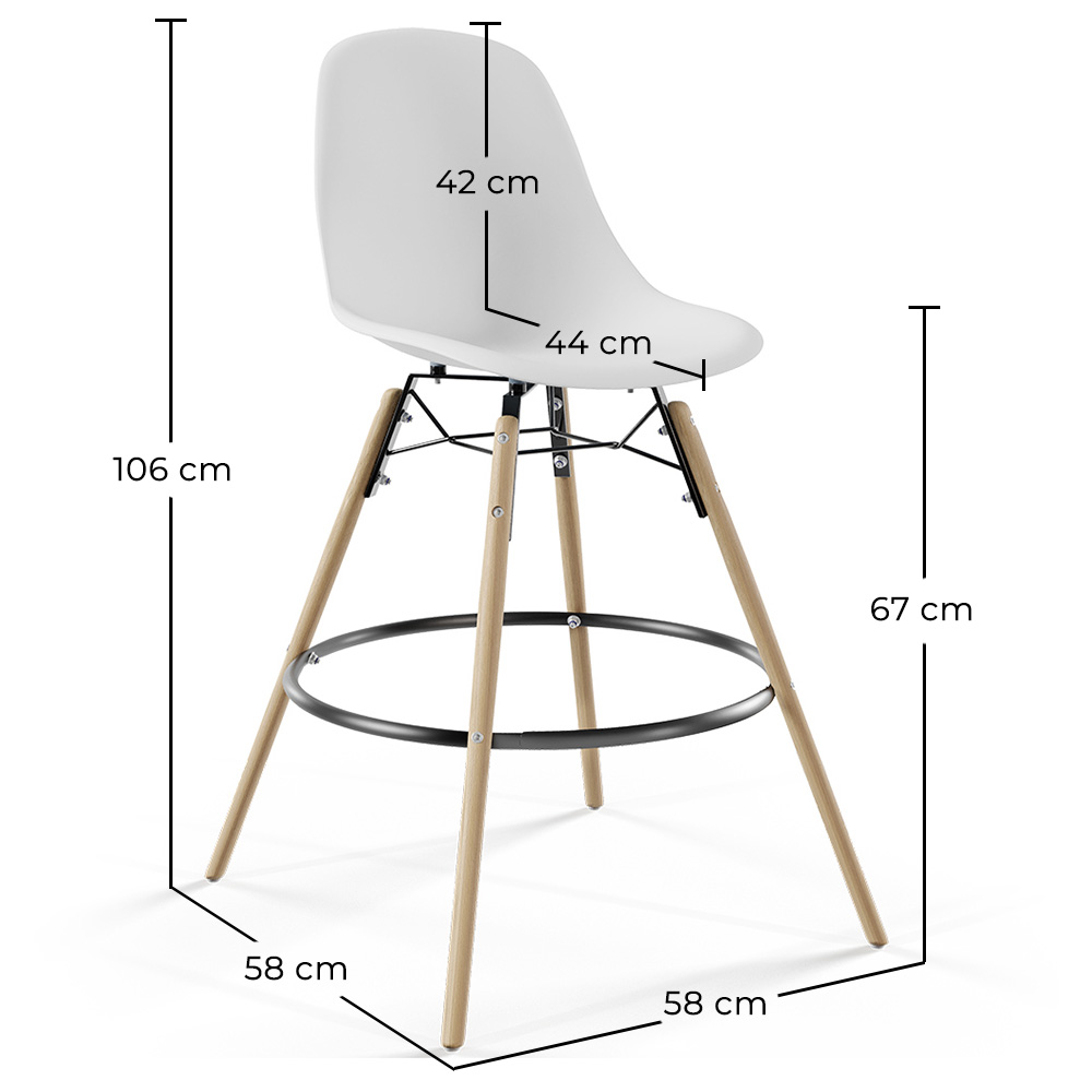 Barkruk Scandinavisch Design - Houten Poten - Skögur image 10