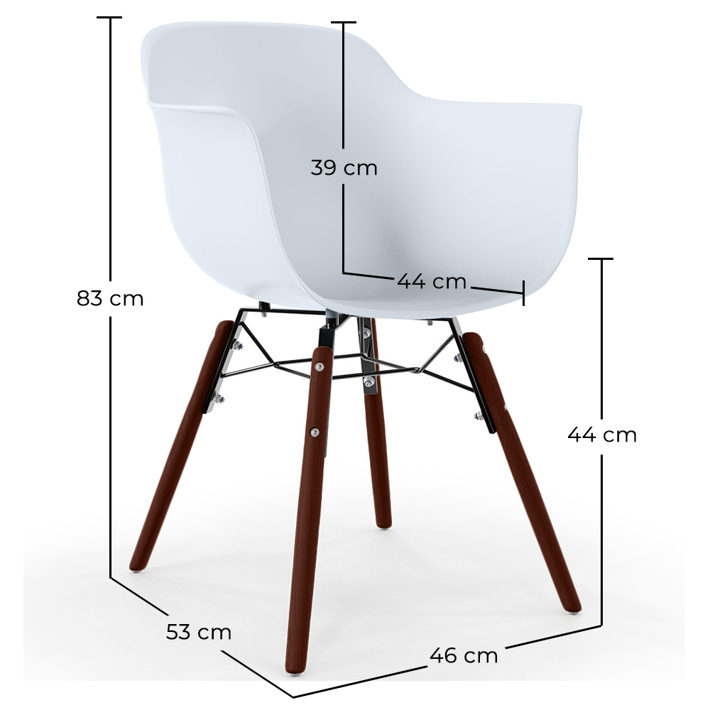 Eetkamerstoelen - Scandinavisch Design - Poten van Donker Hout - Nordika image 10