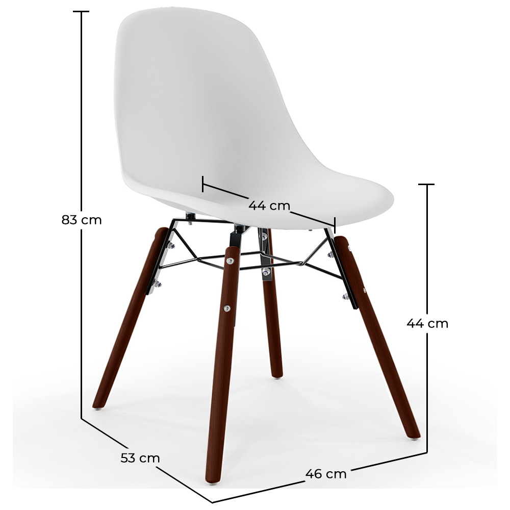 Eetkamerstoelen - Scandinavisch Design - Donkere Houten Poten - Skögur image 10