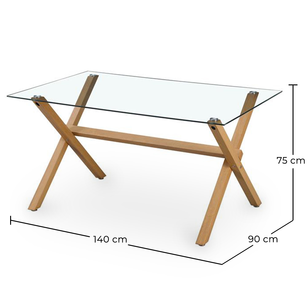 Rechthoekige Eettafel - Scandinavisch Design - 6 Personen - Tesfa image 10