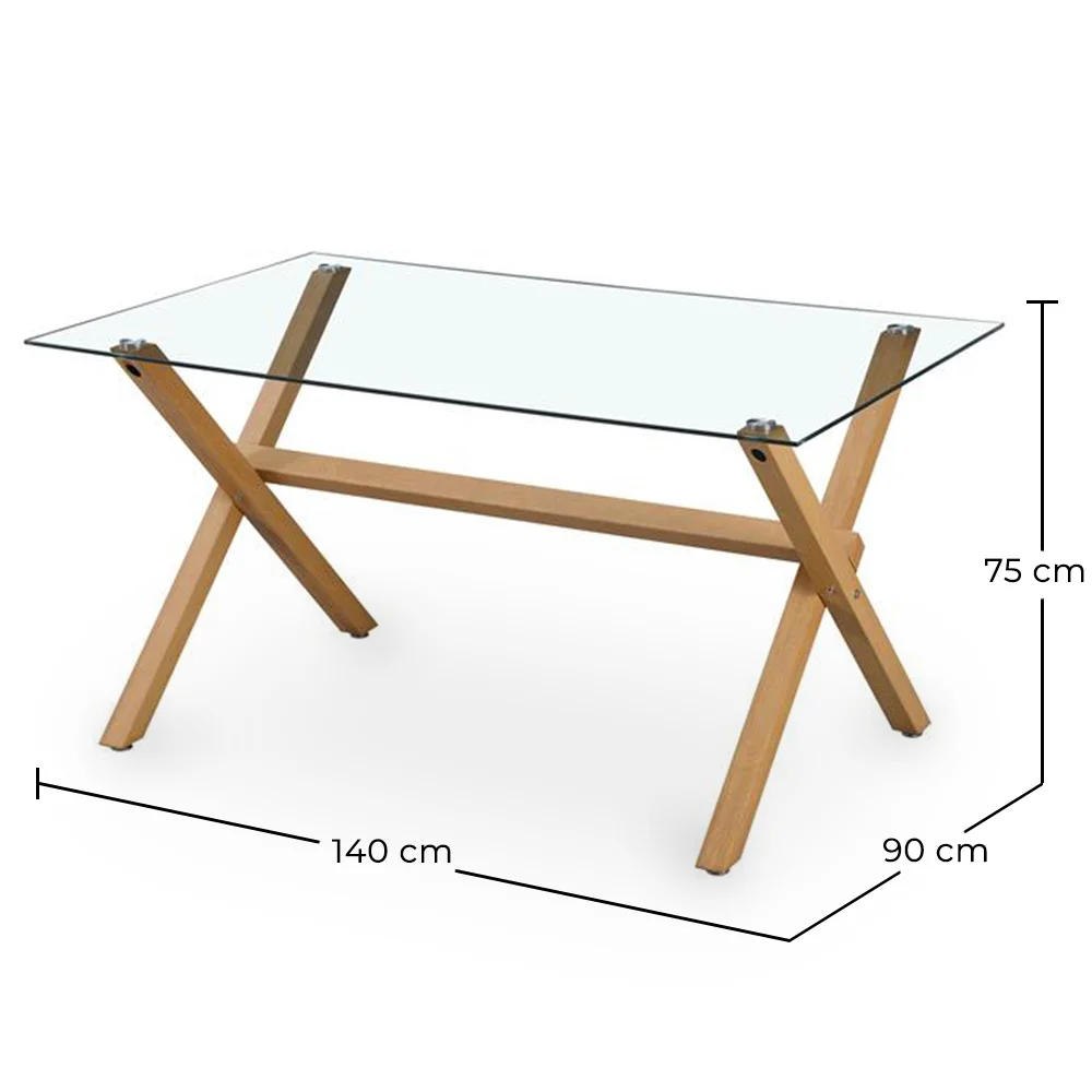 Rechthoekige Eettafel - Scandinavisch Design - 6 Personen - Tesfa image 10