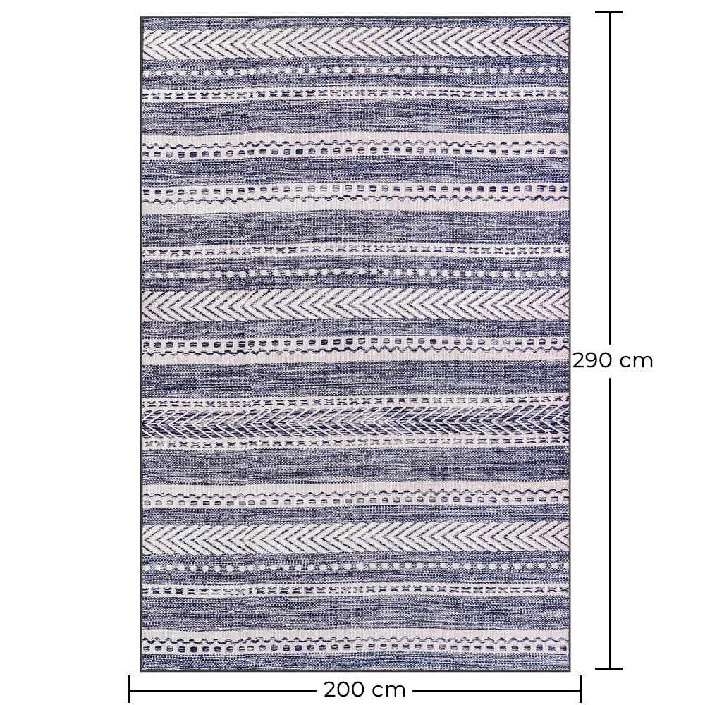Groot tapijt met etnisch boho ontwerp - (290x200 cm) - Velour image 10