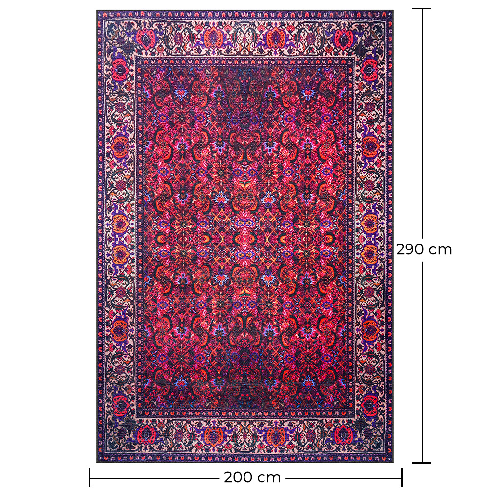 Vintage Oosters Tapijt - (290x200 cm) - Viridian image 10