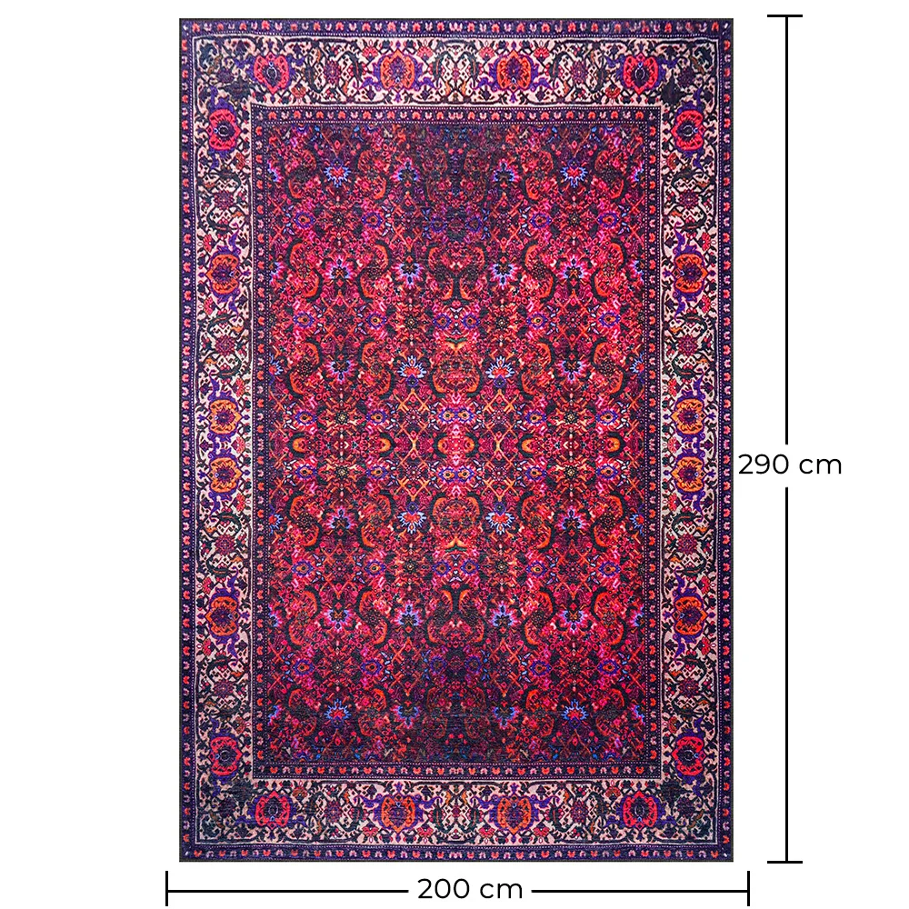 Vintage Oosters Tapijt - (290x200 cm) - Viridian image 10