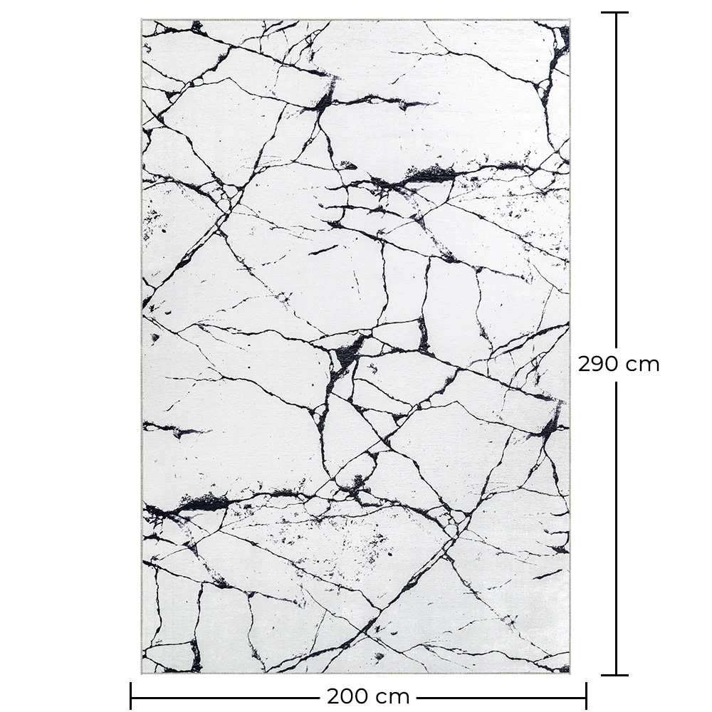 Groot Vloerkleed met Modern Design en Marmerlook - (290x200 cm) - Calico image 10