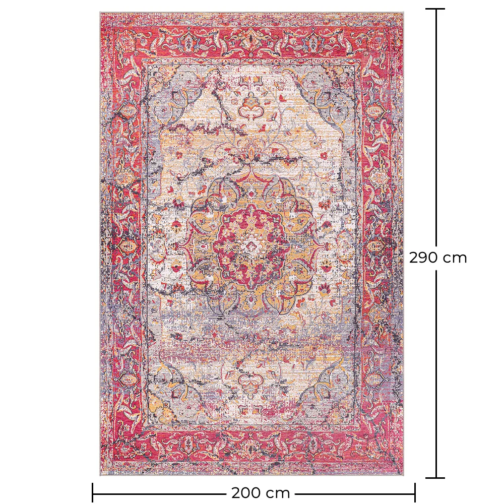 Vintage Oosters Tapijt - (290x200 cm) - Celandine image 10
