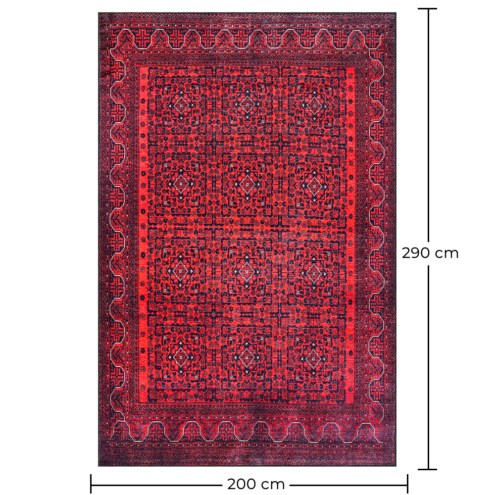 Vintage Oosters Tapijt - (290x200 cm) - Cinnabar image 10