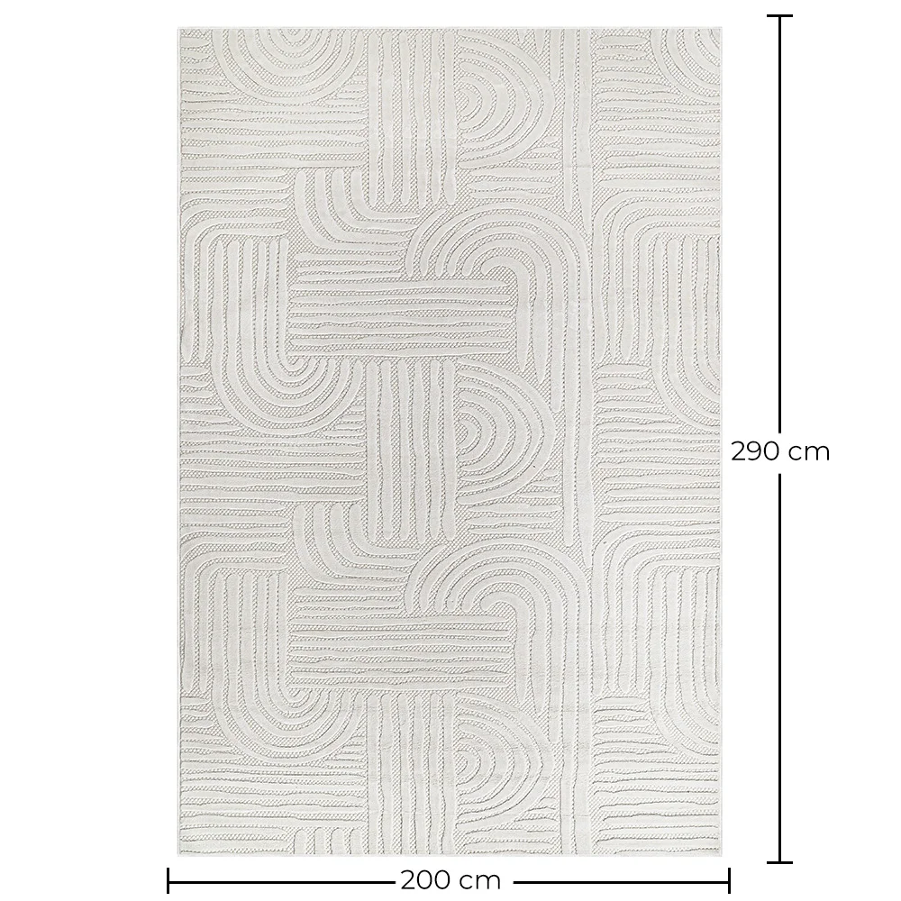 Groot Tapijt met Eigentijds Modern Ontwerp - Beige (290x200 cm) - Arcus image 10
