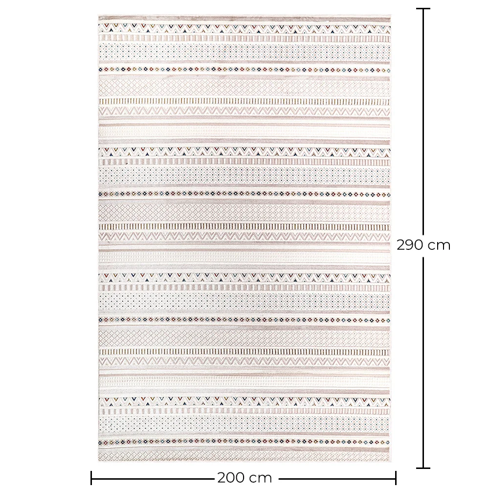 Groot Tapijt met Eigentijds Modern Ontwerp - Beige (290x200 cm) - Ferrum image 10