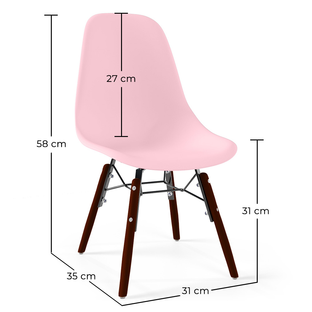 Kinderstoelen - Scandinavisch Design - Donkere Houten Poten - Skögur image 10