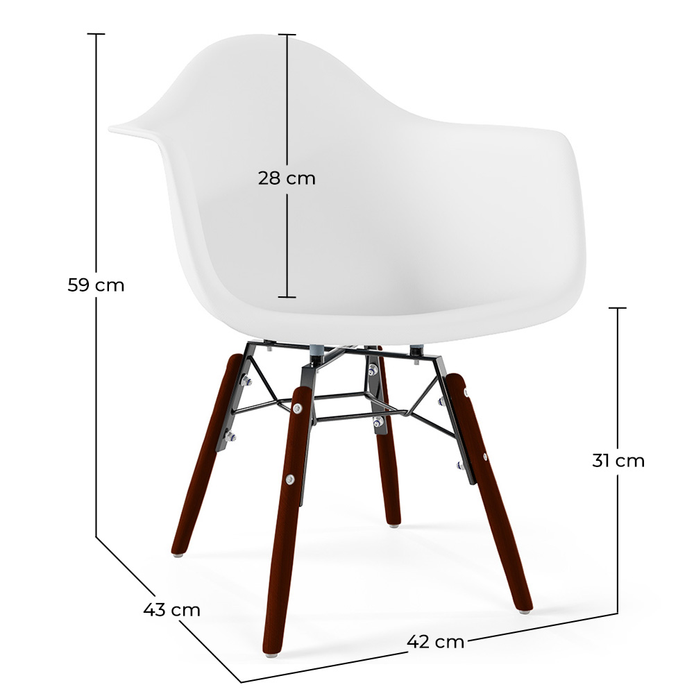 Kinderstoelen - Scandinavisch Design - Donkere Houten Poten - Nordika image 10