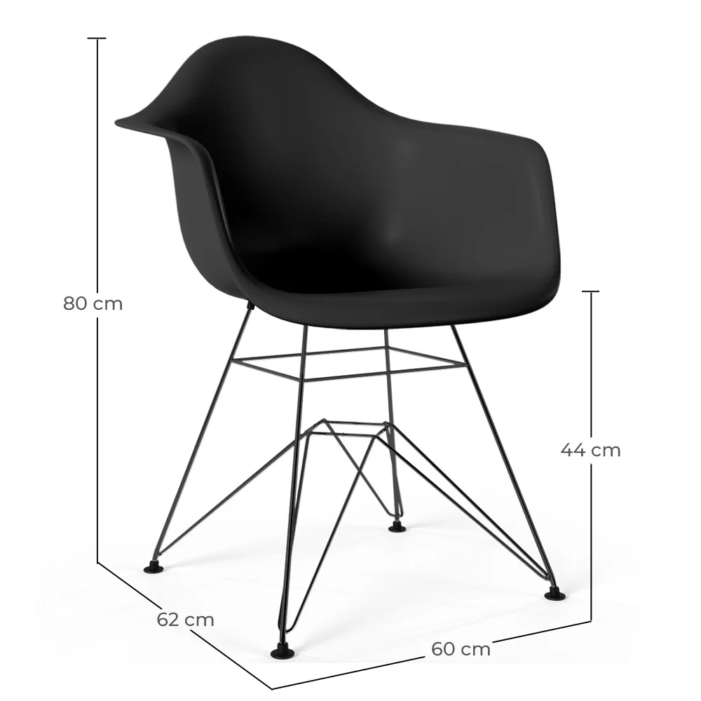 Eetkamerstoel - Scandinavisch Design en Zwarte Metalen Poten - Nordika image 10