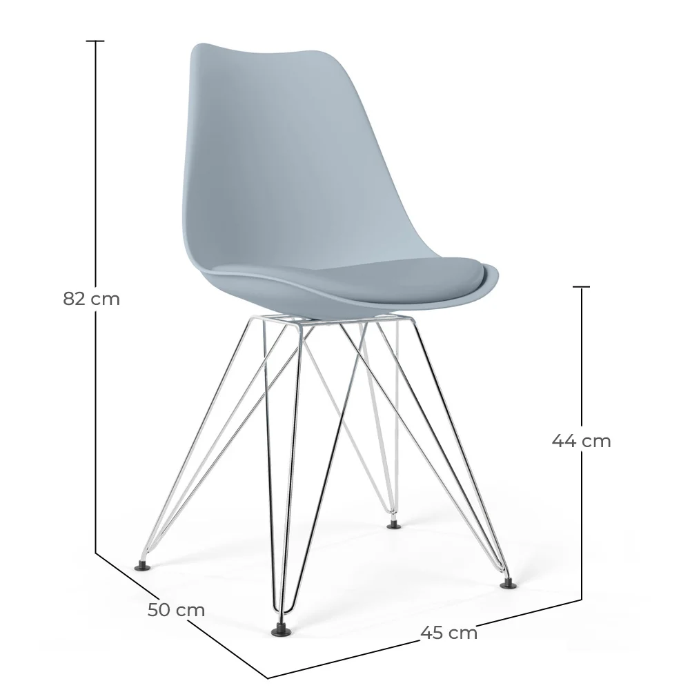 Eetkamerstoel met Kussen - Scandinavisch Design en Metalen - Skögur image 10