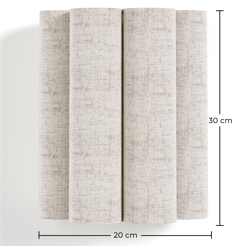 Wandlamp met stoffen kap en verouderde gouden structuur - Treya image 10