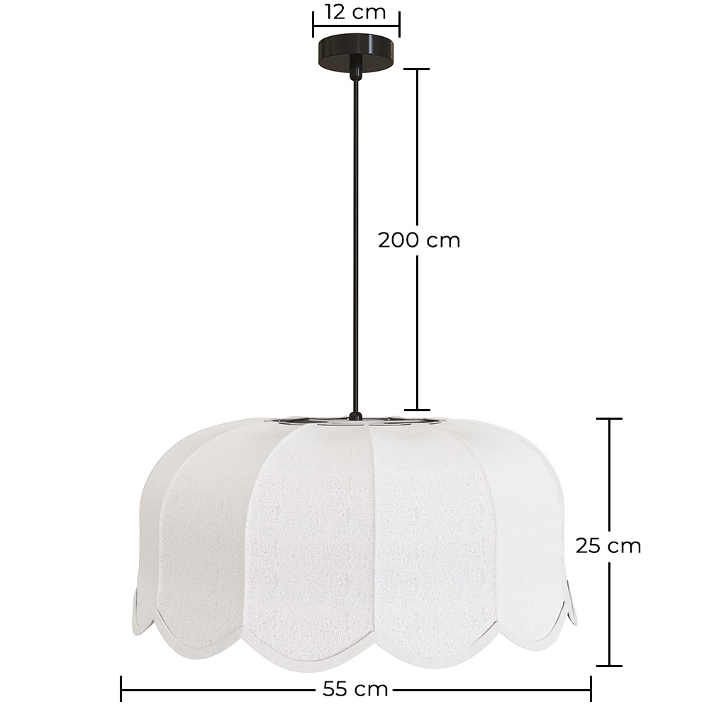 Hanglamp Beige linnen – Natuurlijke en tijdloze stijl – Deral image 10