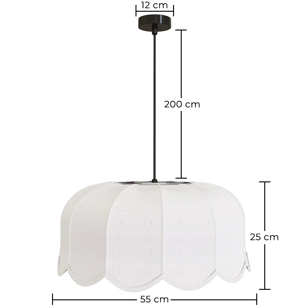 Hanglamp Beige linnen – Natuurlijke en tijdloze stijl – Deral image 10