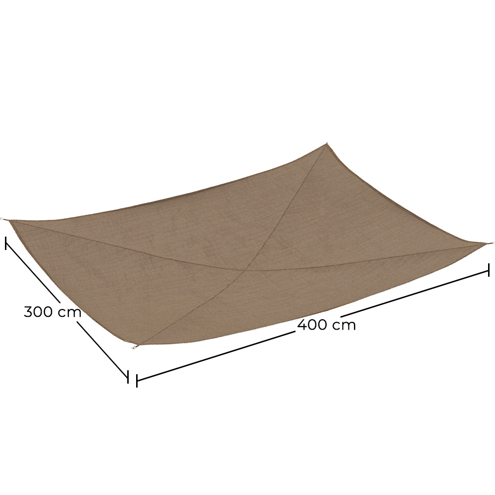 Zonnescherm van kokosvezel 3x4M - 100 % Natuurlijke schaduwdoek image 10