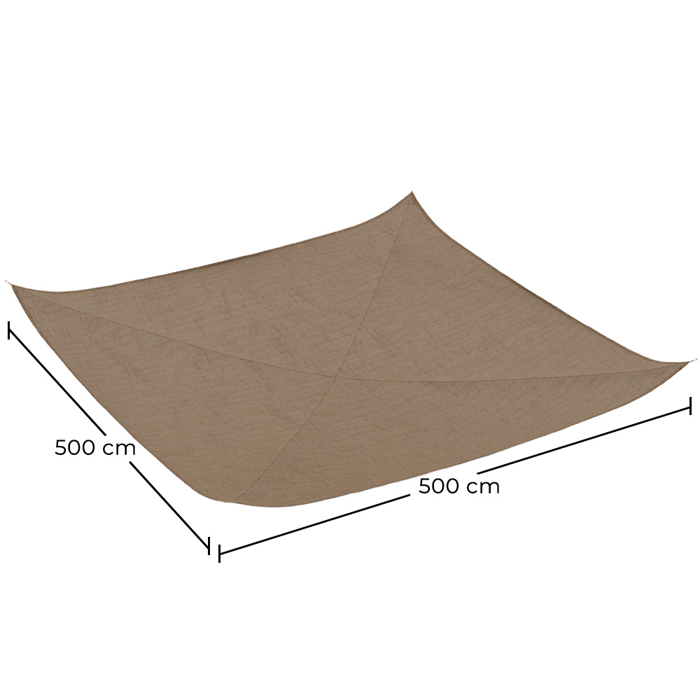 Zonnescherm van kokosvezel 5x5M - 100 % Natuurlijke schaduwdoek image 10