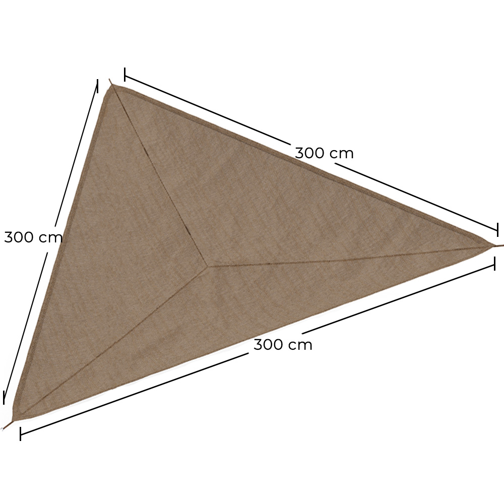 Zonnescherm van kokosvezel 3x3x3M - 100 % Natuurlijke schaduwdoek image 10