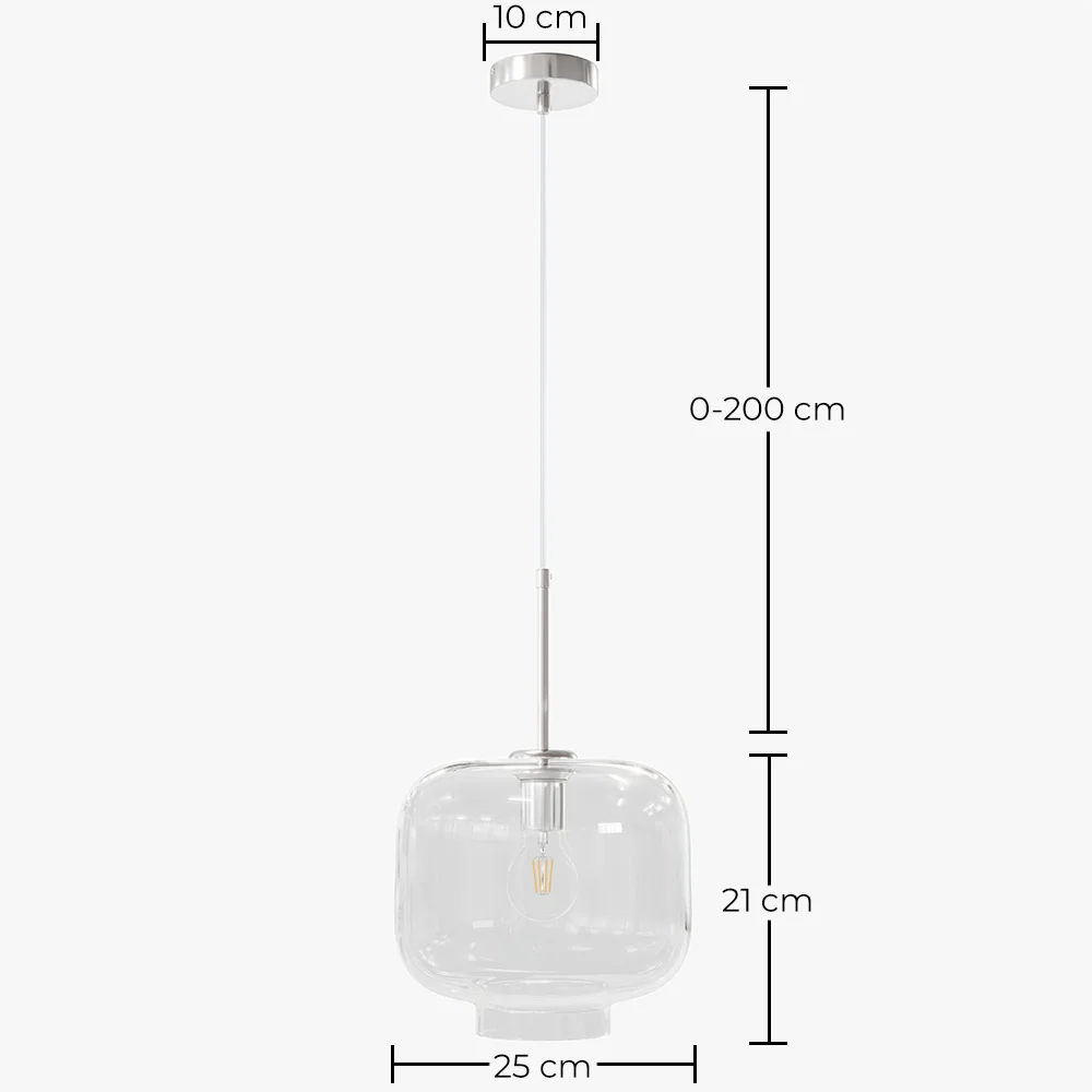 Moderne Glazen Hanglamp - Verstelbare Kabel - Dewers image 10