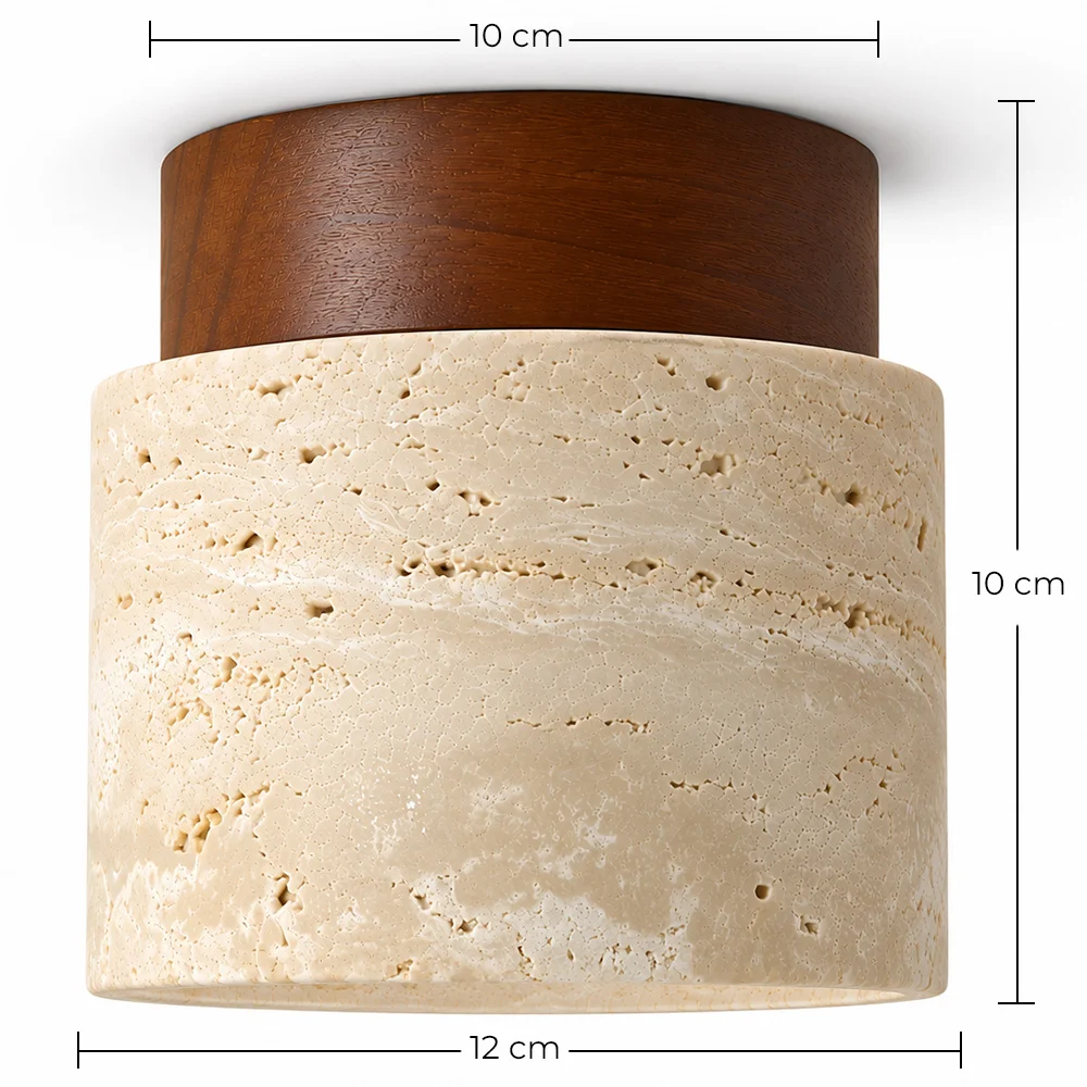 Plafondlamp – Opbouw – Hout & Travertin – Léonie image 10