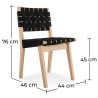 Silla de Comedor de Madera y Tela - Sinny image 7