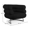 Design Fauteuil - Gestoffeerd in Leder - Bivendun image 7