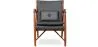 Houten fauteuil met armleuningen - Bekleed met leer - Annua image 7