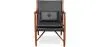 Houten fauteuil met armleuningen - Bekleed met leer - Annua image 7
