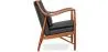Houten fauteuil met armleuningen - Bekleed met leer - Annua image 7