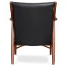 Houten fauteuil met armleuningen - Bekleed met leer - Annua image 7